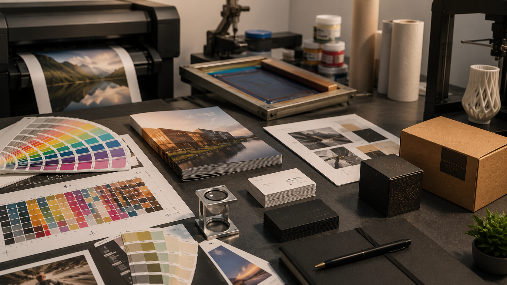 Printing materials, color preparation and physical production