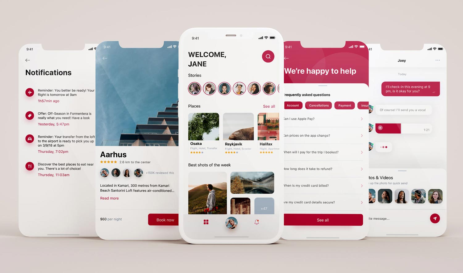 UI UX 3 design portfolio project