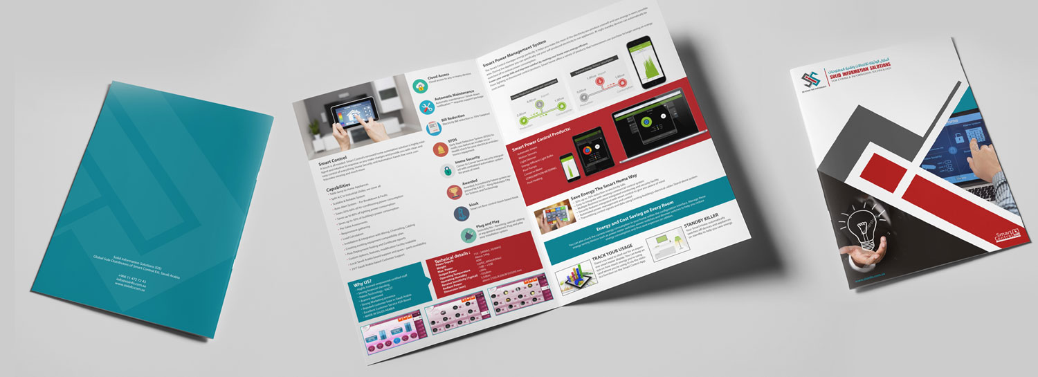 Saudi Industrial Solutions printed flyer design