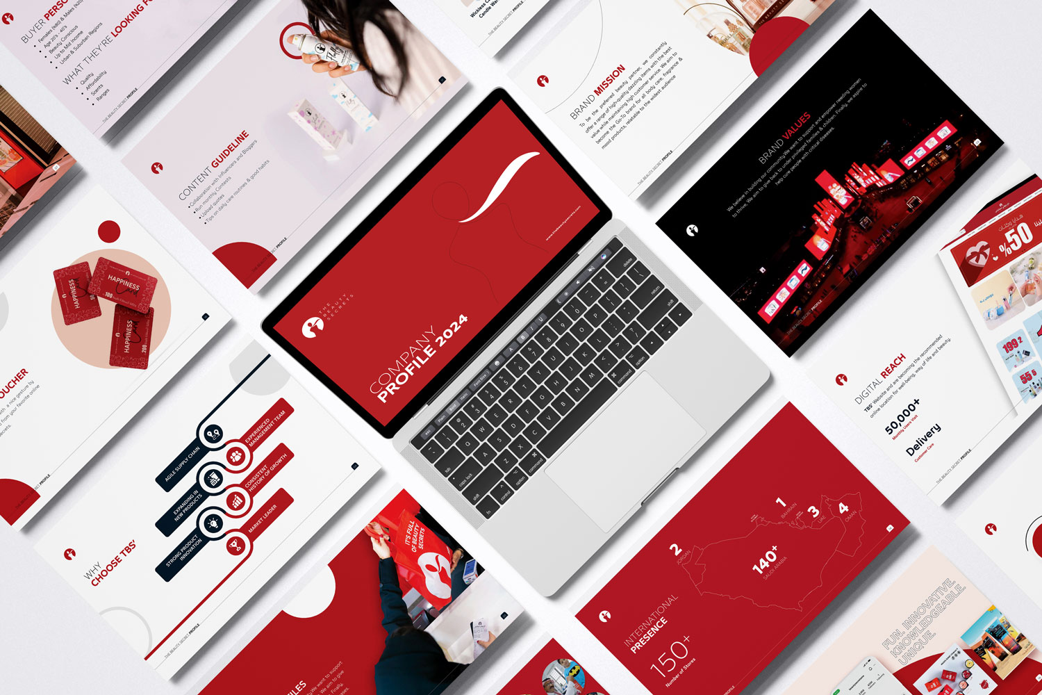 The Beauty Secret company profile design