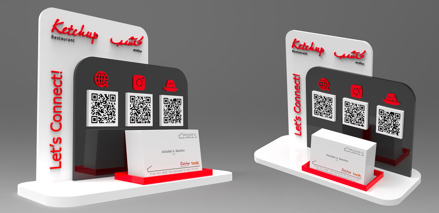 Ketchup POS QR design portfolio project
