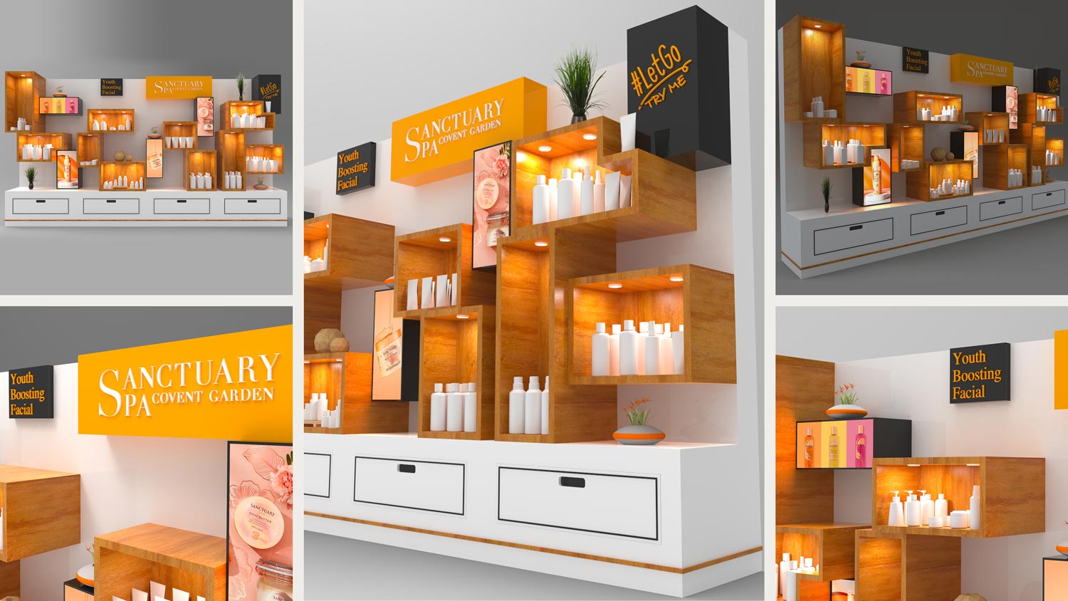 Sanctuary Spa design portfolio project