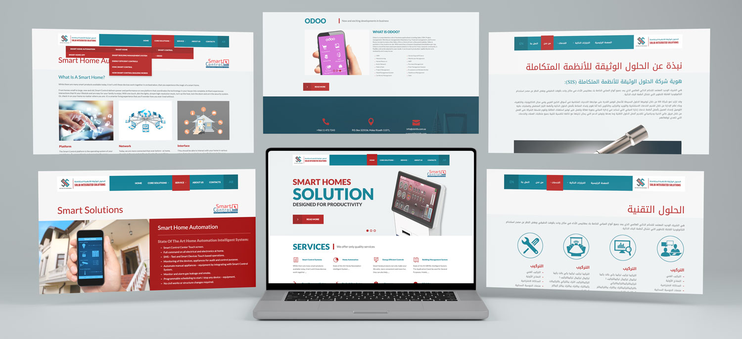 SIS website design portfolio project